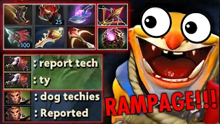 How real man play techies!!! EPIC Sh*t Rampage "Roshan's Pit Disaster"