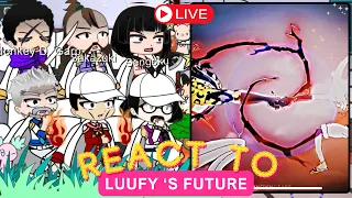 Past marine react to Luffy ‘s Future | Luffy gear 5 | Onepiece Strawhat Family  | Gacha life part 3