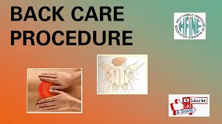 BACK CARE NURSING PROCEDURE