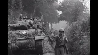 US Army in France, July 1944. Film with subsequent soundtrack.