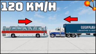 IKARUS vs TRUCK 10 TONS! 120 Km/H CRASH TEST! - BeamNg Drive