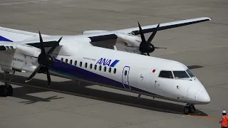 ANA Wings Bombardier DHC-8-400 JA856A Takeoff from Niigata | KIJ/RJSN |