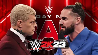 Cody Rhodes Vs Seth Rollins wwe raw game Play - WWE 2k23 PS5 GAME PLAY