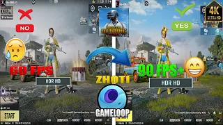 HOW TO GET HDR 90+ FPS ON PUBG MOBILE  3.1🔥 | GAMELOOP  EMULATOR (2024)  | ZHOTI✅