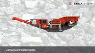 Terex Finlay J-1480 Jaw Crusher Animation