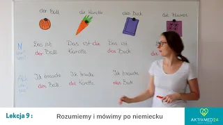 Rozumiem i mowię po niemiecku -  lekcja 9