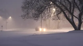 Звуки природы завывающая вьюга Sounds of nature howling blizzard music for relaxation, sleep.