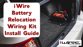 iWire Battery Relocation Wiring Kit Install Video for Subaru