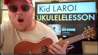 How To Play SO DONE ukulele The Kid LAROI // easy ukulele tutorial beginner lesson easy chords