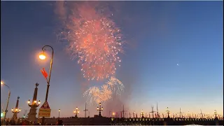 Victory Day FIREWORK 2022 in St Petersburg, Russia