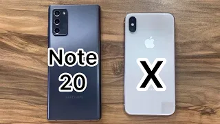 Samsung Galaxy Note 20 vs iPhone X in 2023