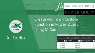 Power Query - Custom Networkdays Function in Power Query