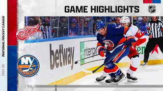 Red Wings @ Islanders 3/24 | NHL Highlights 2022