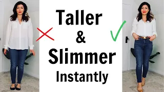 Simple Tricks To Look Taller & 5-10 LBS Thinner Instantly