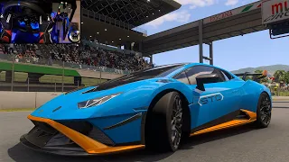 Lamborghini Huracán STO Max Build - Forza Motorsport | Steering Wheel Gameplay