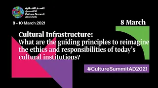 Cultural Infrastructure:What are the guiding principles to reimagine the responsibilities of culture