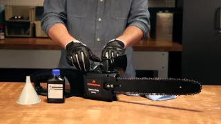 How to Add Bar and Chain Oil to Your Electric Chainsaw