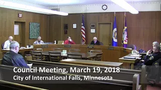 City Council Meeting for March 19, 2018