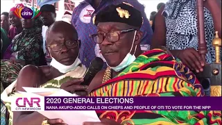 Vote for the NPP in the 2020 elections - Nana Akufo-Addo to Oti region