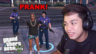 IKULONG ang mga Random GTA 5 ONLINE PLAYER!! (Police brutality prank) | Gta 5 Roleplay