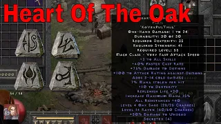 Diablo II Resurrected Rune Words - Heart Of The Oak (Ko Vex Pul Thul)