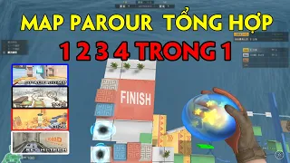 Map Parkour [TỔNG HỢP 4 MAP 1 2 3 4 Trong 1] - Rùa Ngáo