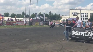 Michał Piotrowski stunt Kawasaki Ninja 250 przejazd finałowy Hrubieszów