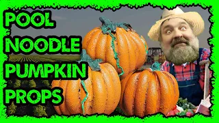 pool noodle pumpkins!