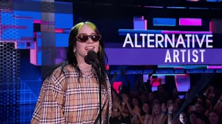 Billie Eilish Wins Favorite Artist Alternative Rock I AMAs 2019