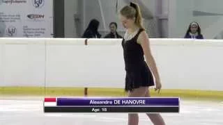 2015 ISU JGP - Logroño Ladies Short Program Alexandra DE HANOVRE MON