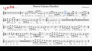 Nuovo Cinema Paradiso (Tema d' Amore) - Flauto - Note - Spartito - Karaoke - Instrumental - Canto -