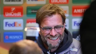 Pressekonferenz des FC Liverpool mit Jürgen Klopp zum "Spiel des Jahres" gegen Borussia Dortmund