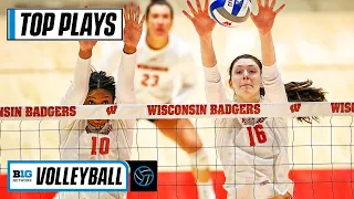 50 of Wisconsin's Top Plays from the 2020-21 Volleyball Season | Big Ten Volleyball