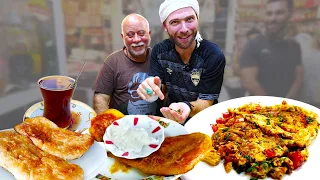 Trying Iraqi STREET FOOD for the FIRST TIME! First day in Iraq! GRAND BAZAAR FOOD TOUR!