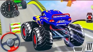 monster truck ramp racing game play video 🔥/ monster truck mega ramp draiving -Android gameplay1.2M