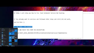 How To FIX  Task Scheduler Service Not Running Tutorial