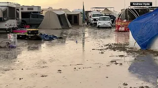 Thousands stranded at swamped Burning Man Festival