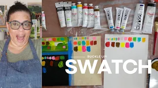 Art supply HAUL & SWATCH!!! Bright, bright, bright colors