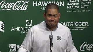 Hawaii Football Head Coach Timmy Chang Postgame Press Conference vs. Western Kentucky