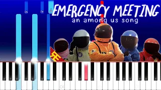 EMERGENCY MEETING - An Among Us Song [by Random Encounters] (Piano Tutorial)