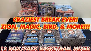 *CRAZIEST BREAK EVER! ZION, MAGIC, & BIRD AUTOGRAPHS!* 12 Box/Pack Basketball Mixer