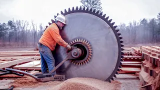 19 Amazing Fastest Big Wood Sawmill Machines Working At Another Level