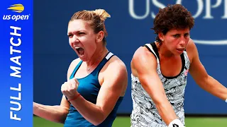 Simona Halep vs Carla Suarez Navarro in a fierce battle! | US Open 2016 Round 4