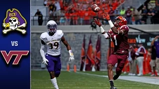 Virginia Tech vs. East Carolina Football Highlights (2016)