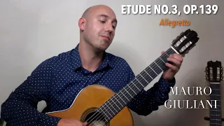 Giuliani - Op.139, No.3 (Allegretto) | Classical Guitar Etude | Played by Jonathan Richter