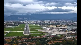 Landing at Napoli Capodichino LIRN/NAP ILS RWY 24