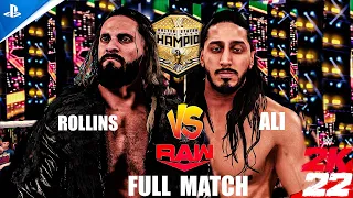 Seth “Freaking” Rollins vs. Mustafa Ali - United States Title Match!