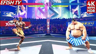 Dhalsim vs E. Honda (Hardest AI) - Street Fighter 6 | PS5 4K 60FPS