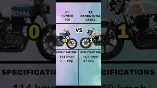 Hunter 350 VS Continental GT 650