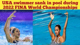 USA Swimmer Anita Alvarez faints in pool in FINA World Championships | 2022 Fina world championship